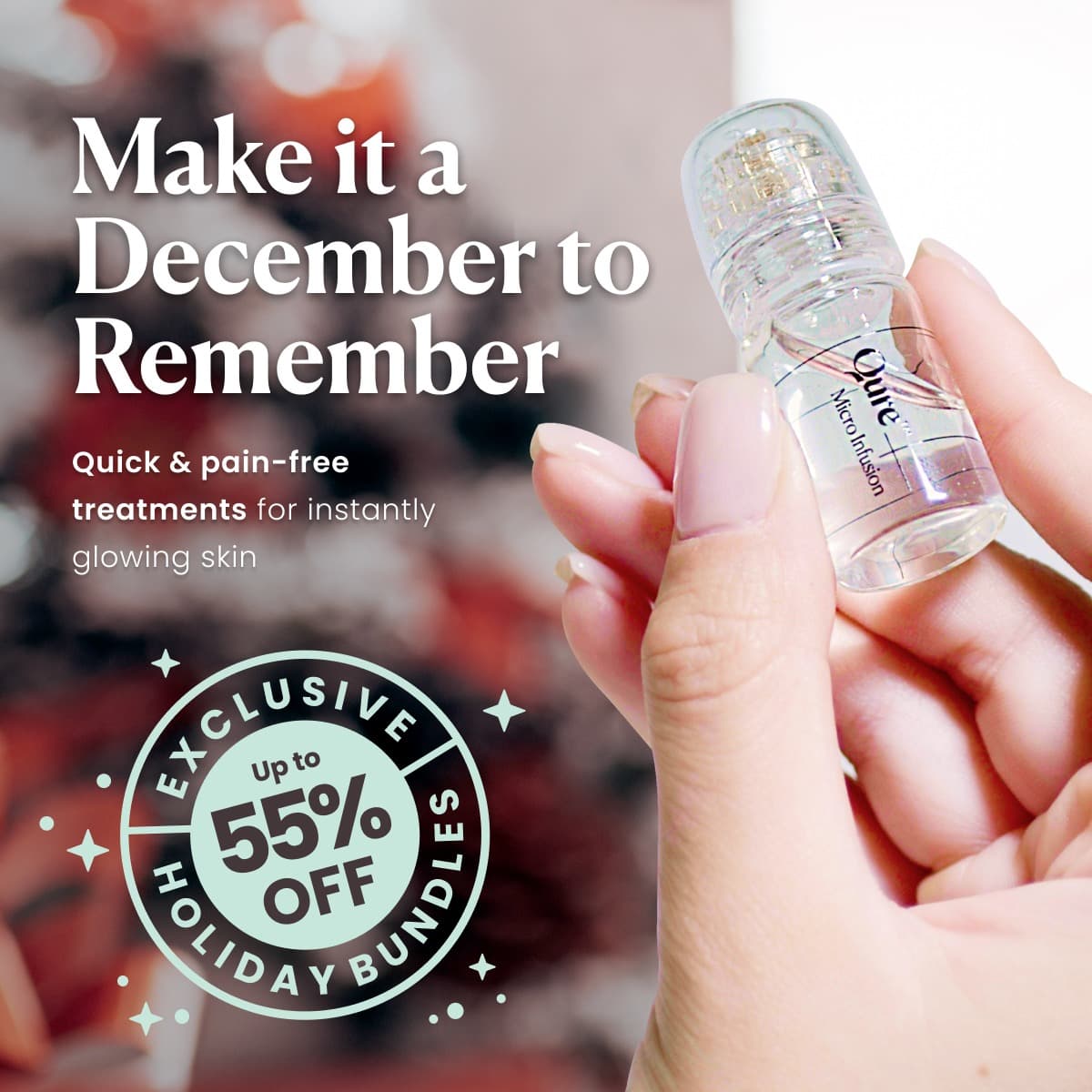 ✨ Save time, and money with our exclusive Holiday skincare bundles! 

Achieve optimal skin health with clinical skincare and treatments, that you can perform all by yourself, from the convenience of your own home - for a fraction of the usual in-clinic cost. 

☑ Buy now, pay later options 
☑ FREE world-wide shipping 
☑ Clinically-proven, dermatologist approved

[Only until stocks last] SAVE 55% on exclusive Holiday skincare bundles 
➡️ https://www.qureskincare.com/pages/exclusive-holiday-bundle-deal